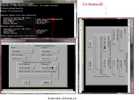1 intrati in cmd ... pt vista scriti in start la search cmd si apasati enter

pt xp intrati in start